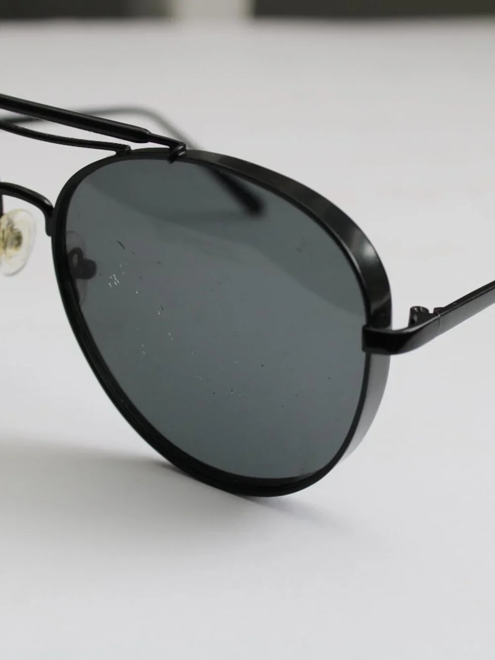 Melt Black Aviator Oversized Metal Frame Sunglasses Series 3
